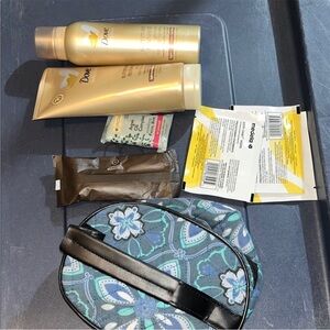 Dove Hair Care Set with Floral Bag
